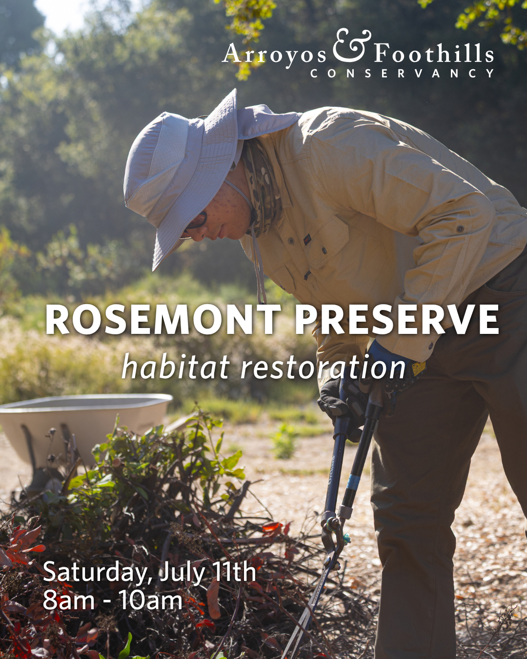 Help keep Rosemont Preserve thriving! This protected area of native habitat supports biodiversity and provides a place for community connection. ⁠
⁠
This Saturday, July 11th, join us at the Preserve in La Crescenta from 8am - 10am. Please note the earlier summer start time!⁠
⁠
If you have any of the following tools, please consider bringing them: shovels, spades, loppers, hatchets, clippers. Other tools and equipment will be available.⁠
⁠
Registration is requested - just visit our link in bio!⁠
⁠
Photo by Theodore Lee⁠
⁠
⁠